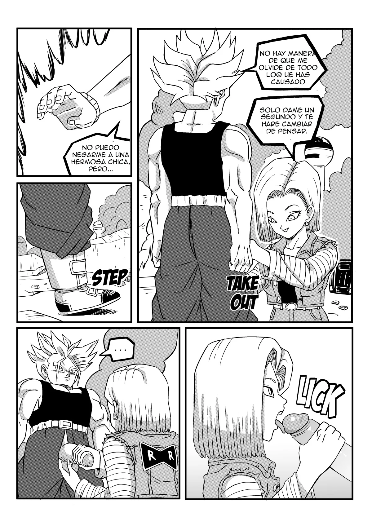 android 18 y trunks